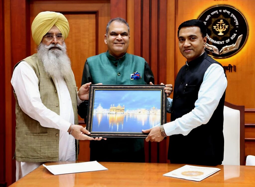 Punjab Cabinet Ministers Sanjeev Arora & Gurmeet Singh Khudian Invite Goa CM to 350th Martyrdom Anniversary Events of Sri Guru Tegh Bahadur Sahib Ji 4