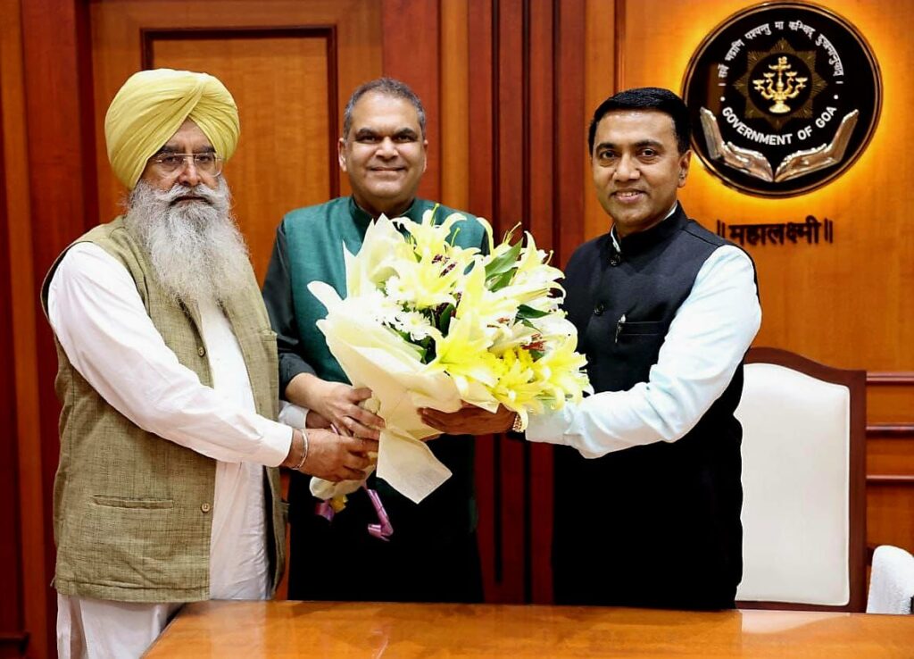 Punjab Cabinet Ministers Sanjeev Arora & Gurmeet Singh Khudian Invite Goa CM to 350th Martyrdom Anniversary Events of Sri Guru Tegh Bahadur Sahib Ji 5