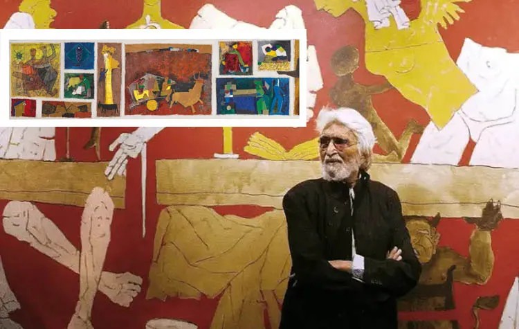 MF Husain’s ‘Gram Yatra’ Shatters Records with Historic ₹118 Crore Sale 1000261203