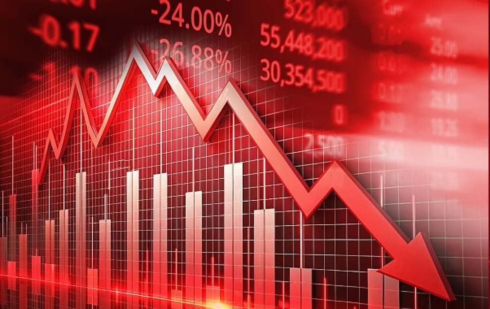 शेयर बाजार में भारी मंदी, सेंसेक्स-निफ्टी में आई गिरावट, US से जापान तक व्यापारिक तूफान, क्रूड $100 के पार