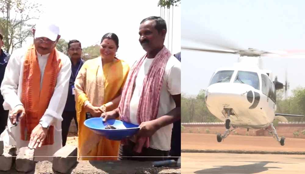 जशपुर दौरे पर CM साय: PMAY लाभार्थी के घर पहुंचकर खुद रखी ईंट, बढ़ाया उत्साह