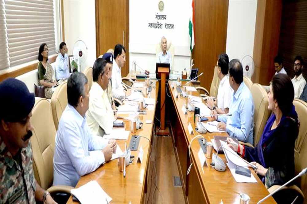 मुख्य सचिव जैन ने की बाढ़ से बचाव संबंधी पूर्व तैयारियों की उच्च स्तरीय समीक्षा