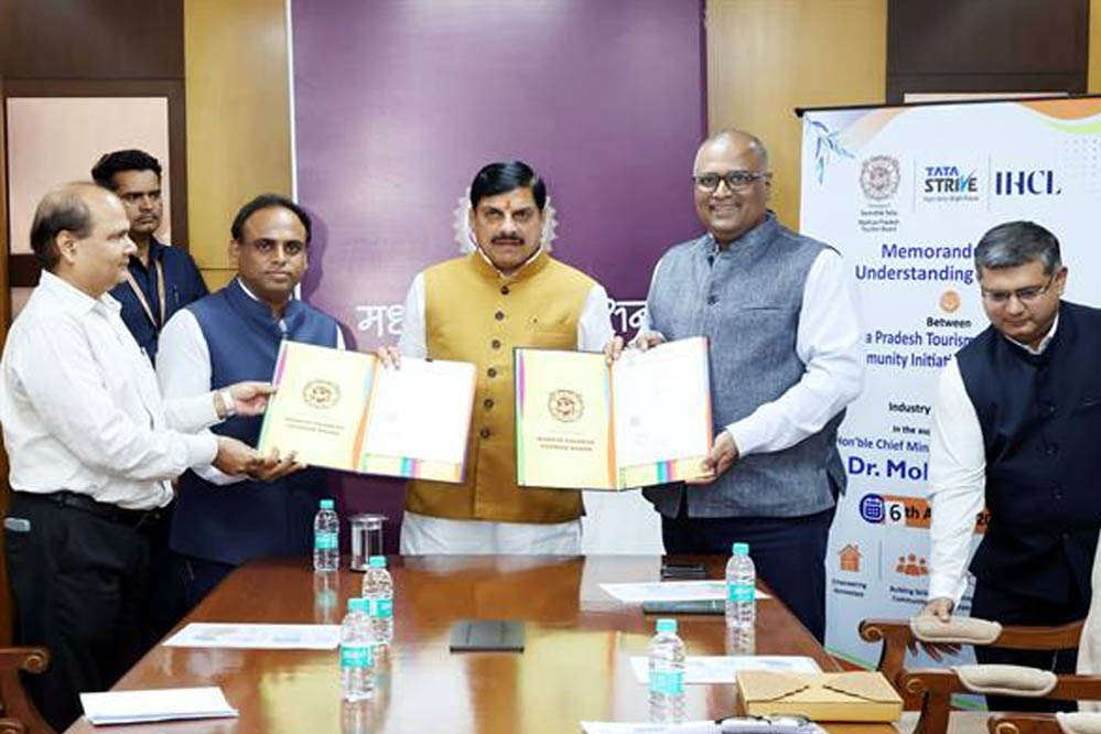 मध्य प्रदेश पर्यटन को मिलेगी नई रफ्तार, पर्यटन बोर्ड और टाटा स्ट्राइव ने किया समझौता