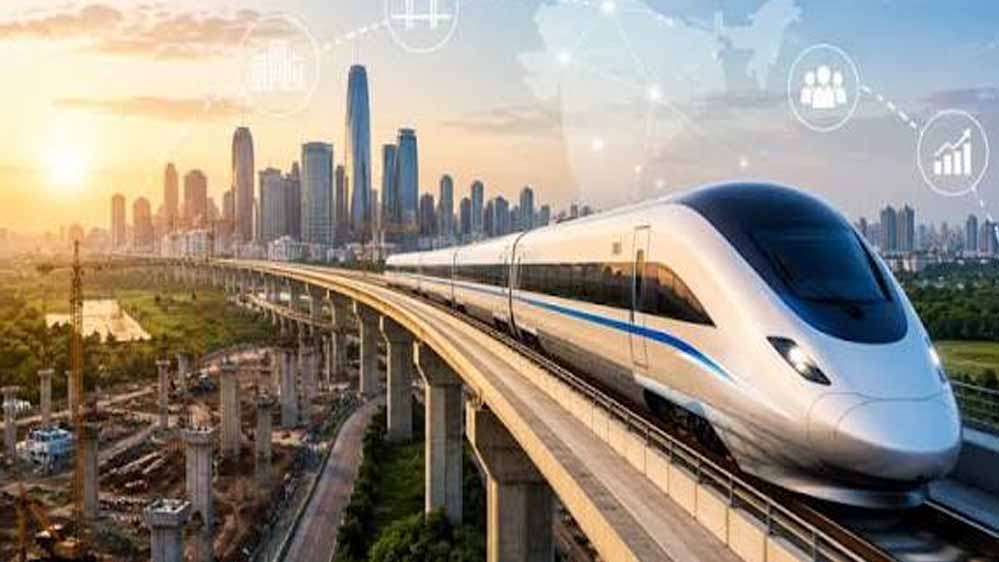 भारत की पहली बुलेट ट्रेन की तैयारी तेज, 508 KM ट्रैक पर बन रहे आधुनिक स्टेशन; देखें झलकियां