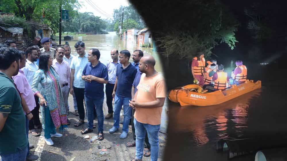 छत्तीसगढ़ में भारी बारिश-बाढ़ से हालात बिगड़े, 43 राहत शिविरों में 5 हजार लोग
