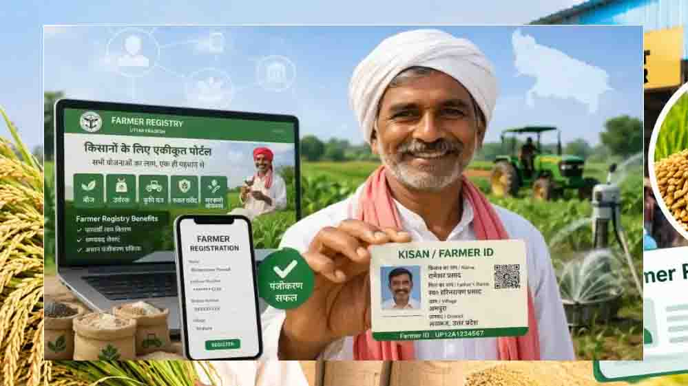 फार्मर रजिस्ट्री में 1.44 करोड़ से अधिक पंजीकरण, देश में यूपी ने हासिल किया पहला स्थान