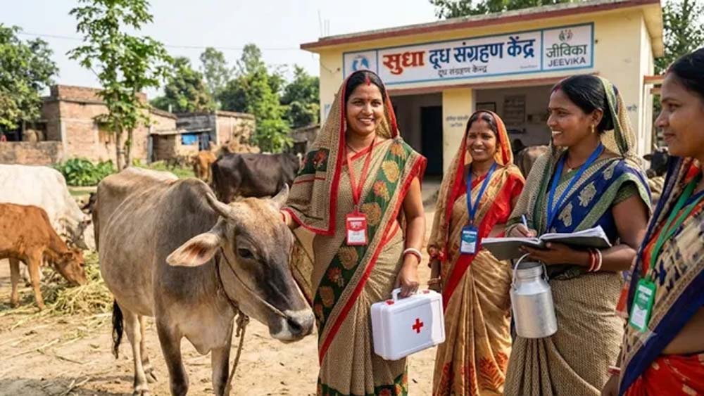 सात हजार जीविका दीदियां बनीं पशु सखी, डेयरी क्षेत्र में महिलाओं की भागीदारी बढ़ाने की पहल