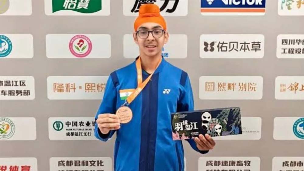 विश्व जूनियर बैडमिंटन में जगशेर का कमाल, कांस्य पदक जीतकर पंजाब का नाम किया रोशन